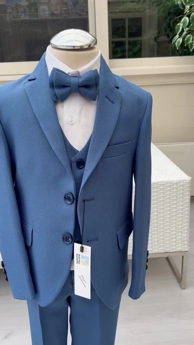Jongens Suits Smoking Formele Pagina Jongen 3-delig Pak voor Bruiloft