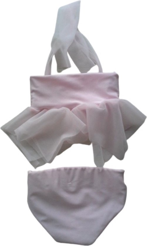 Maat 56 Bikini roze details Baby en kind lichtroze zwemkleding - Merkloos