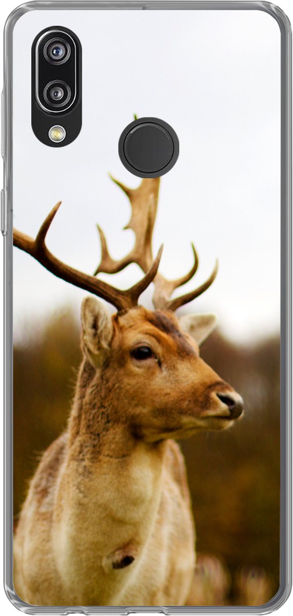 Telefoonhoesje Geschikt voor Huawei P20 Lite (2020) hoesje - Damhert - Bos - Kudde - Dieren - Natuur - Siliconen Telefoonhoesje Telefoonhoesje