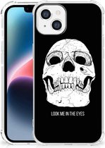 Beschermhoes Geschikt voor iPhone 14 Plus Telefoon Hoesje met doorzichtige rand Skull Eyes