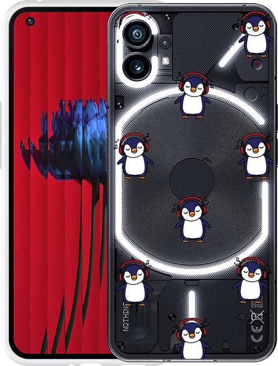 Nothing Phone (1) Hoesje Chillin like a penguin - Designed by Cazy