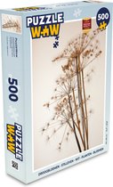 Puzzel Droogbloemen - Stilleven - Wit - Planten - Bloemen - Legpuzzel - Puzzel 500 stukjes