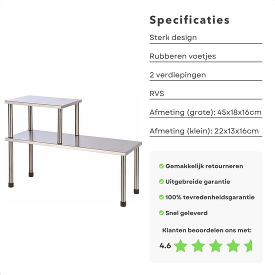 ZHWS Keuken Hoek Plank Aanrecht Organizer - 3 Tier Bamboe & Metalen Keuken Organisatie Plant Stand Woonkamer Kantoor, Kruidenrek Op Aanrecht Planken, Antiek, 16,9x16,9x15,3