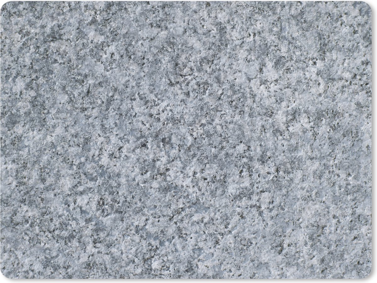 Muismat - Graniet - Steen - Patroon - Design - Grijs - Bureau onderlegger - 23x19 cm