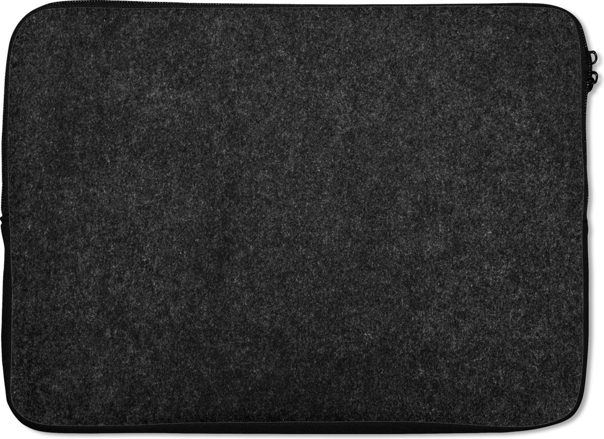 Laptophoes - Graniet print - Steen - Design - Zwart - Laptop case - 14 Inch - Laptop sleeve