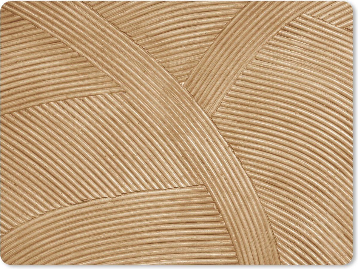 Muismat Groot - Structuur - Natuur - Kunst - Rotan - 40x30 cm - Mousepad - Muismat