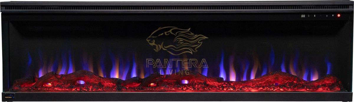 Pantera Pro 3D 42” 106cm-Sfeerhaard-elektrische sfeerhaard-inbouwhaard-open haard-verwarmd.