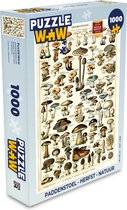 Puzzel Paddenstoel - Herfst - Seizoenen - Vintage - Adolphe Millot - Natuur - Legpuzzel - Puzzel 1000 stukjes volwassenen