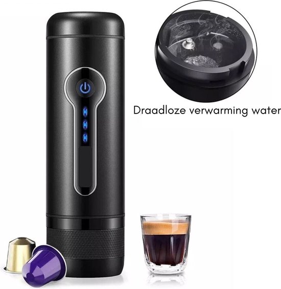 BIOLOMIX Draagbare Koffie Machine - Wireless Coffee Machine - koffie  Nespresso Cups -... | bol.com
