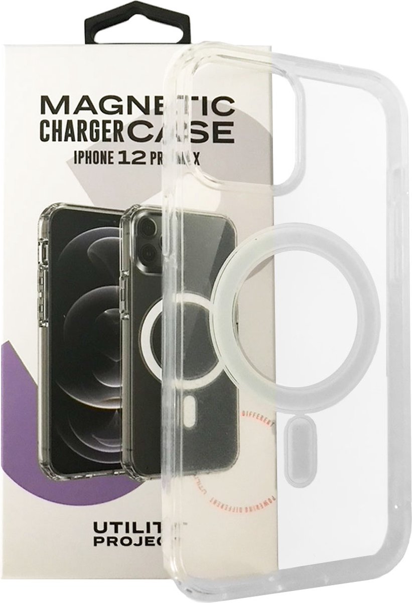 iPhone 12 PRO MAX - MagSafe - Magnetisch Hoesje - Charger Case - Transparant