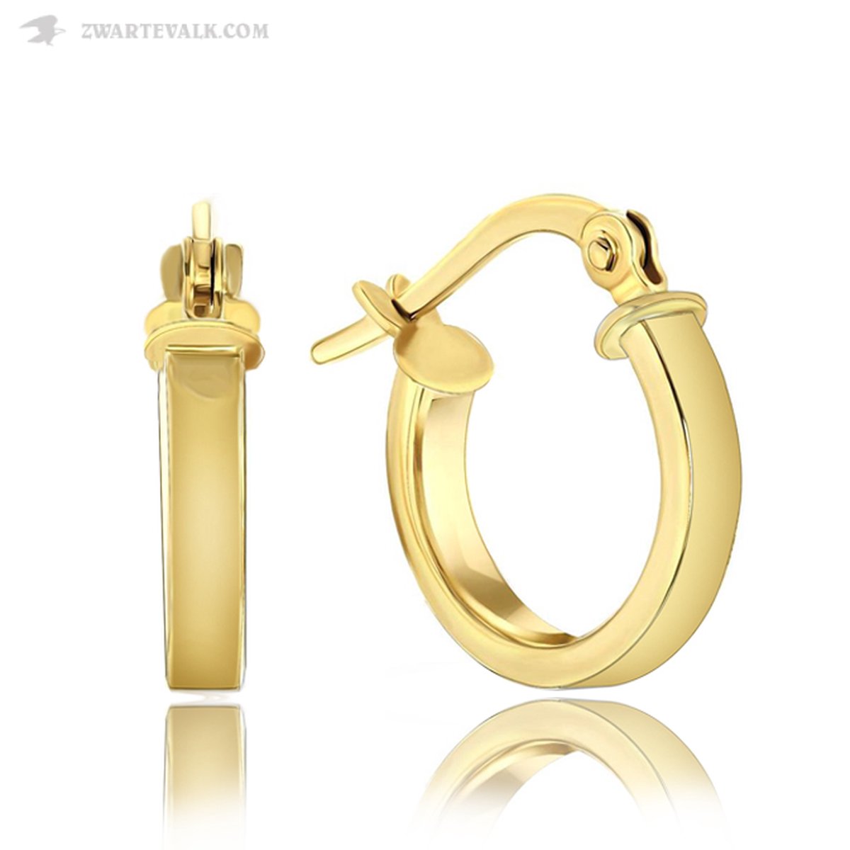 Juwelier Zwartevalk - 14 karaat gouden oorbellen 12.102.061/14mm