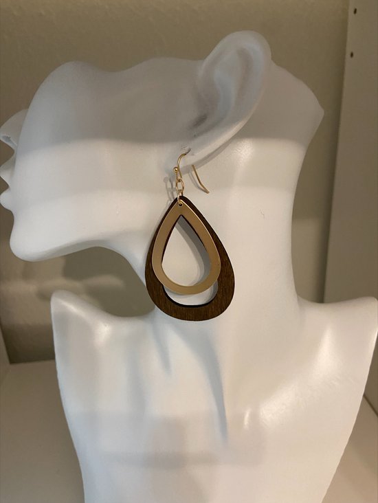 Boucles d'oreilles géométriques 2 couleurs