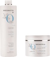Medavita Oxygen Charcoal Duo Shampoo Conditioner | 1L+500ml | Detox | Extra voordelig