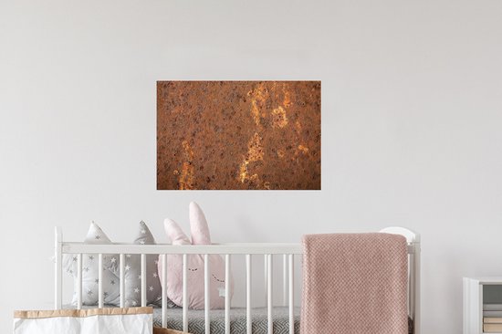 Stickers muraux - Sticker Foil - Marron - Oranje - Abstrait - Vintage - Rouille - Motif - 60x40 cm - Film Adhésif - Stickers muraux Chambre Enfant - Papier Peint Auto Adhésif