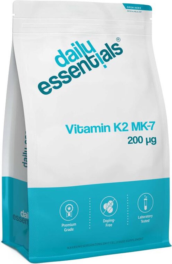 Vitamine K2, 200 mcg 250 tabletten MK7 Menachinon Daily