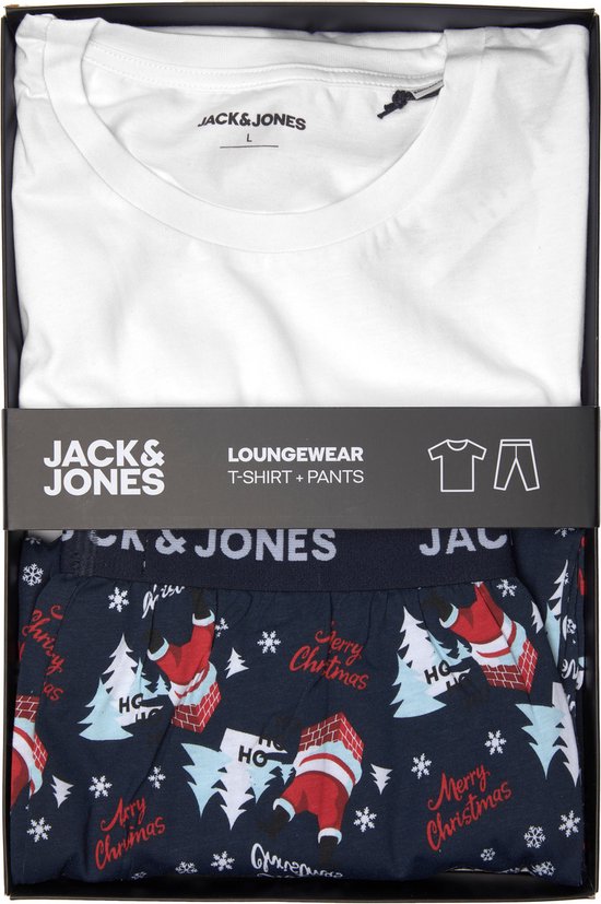JACK&JONES JACSANTA SS TEE AND PANTS GIFTBOX Heren T-shirt - Maat L