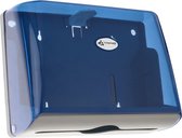 PrimeMatik - Blauwe papieren handdoek dispenser voor badkamer