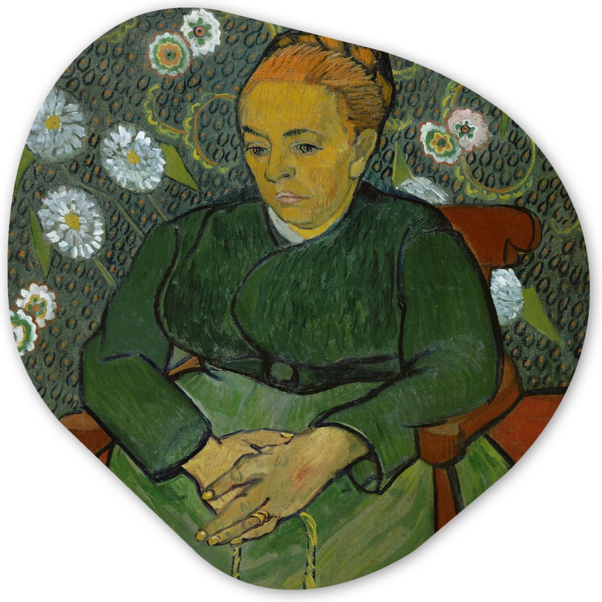 Organische Wanddecoratie - Kunststof Muurdecoratie- Organisch Schilderij - La berceuse ( M