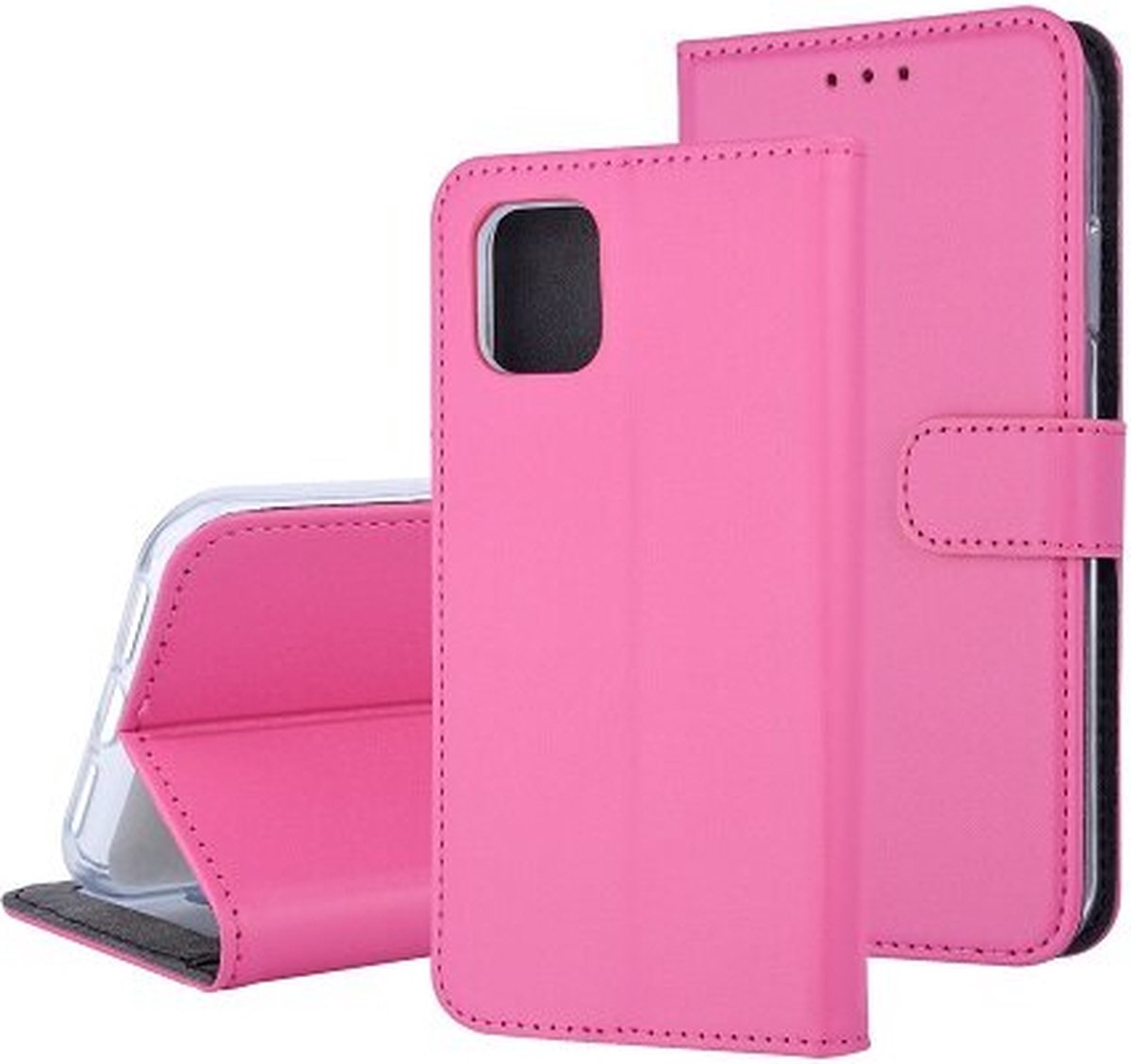iPhone 11 Pro Hoesje Met Pasjeshouder Bookcase Roze