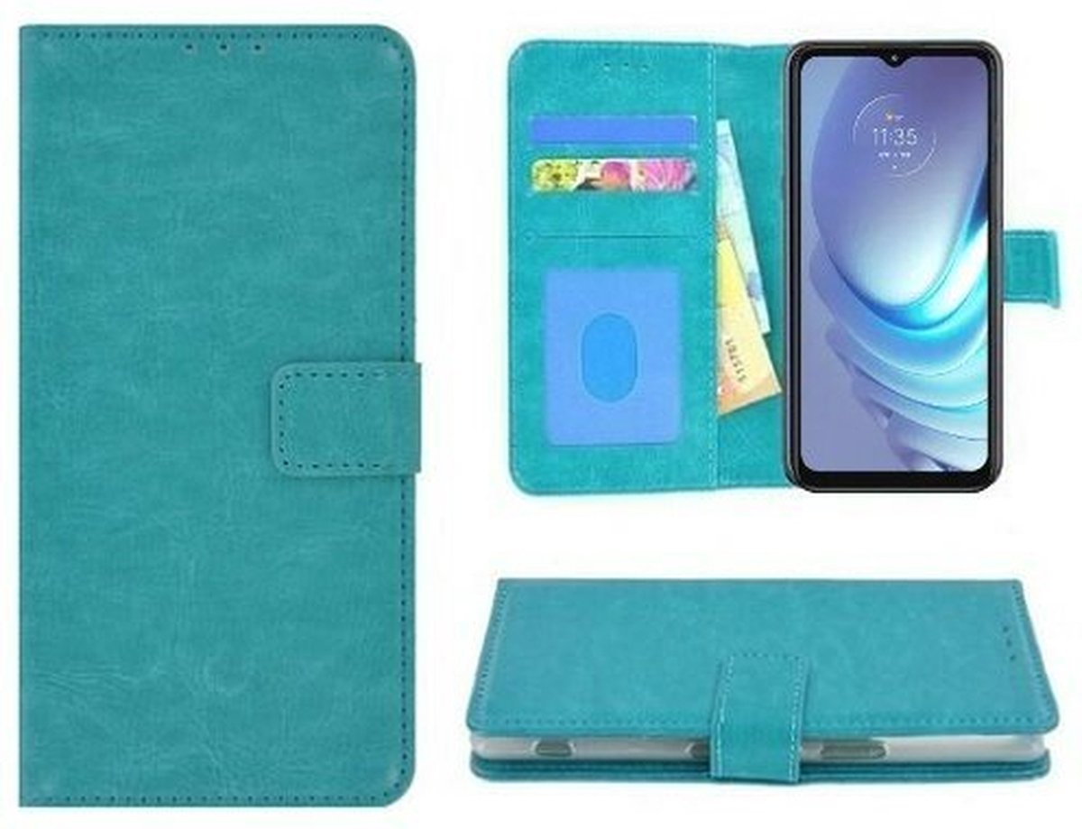Oppo Reno 4 Pro Hoesje Met Pasjeshouder Bookcase Turquoise