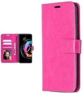 Motorola Edge 20 Lite Hoesje Met Pasjeshouder Bookcase Roze