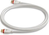Teufel HDMI 2.1 kabel rond - Highspeed HDMI-kabel, 2.1 specificaties: 4K 3D bij 50/60p en 8K transmissie Wit 2.0m