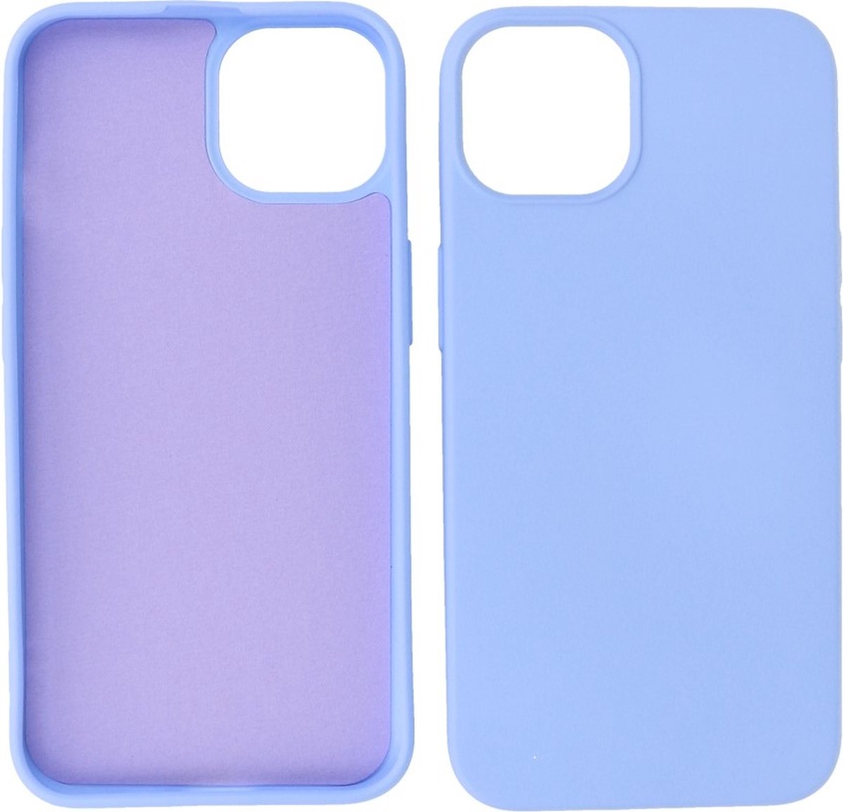 Hoesje 2.0mm Dikke Siliconen Back Cover Kleur Paars geschikt voor Iphone 14 Plus