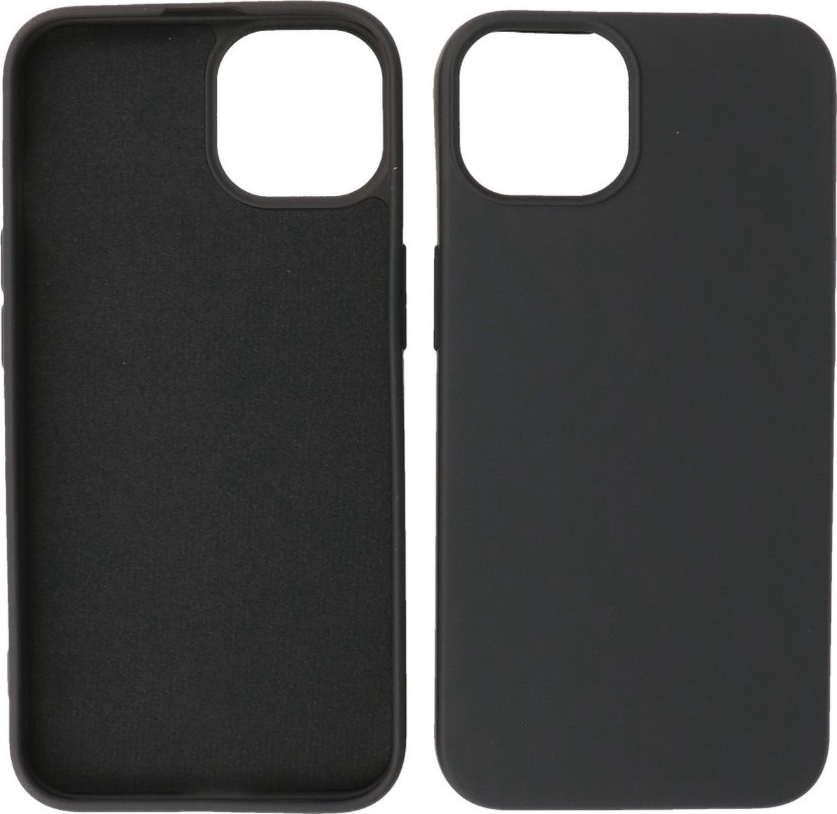 Hoesje 2.0mm Dikke Siliconen Back Cover Kleur Zwart geschikt voor Iphone 14