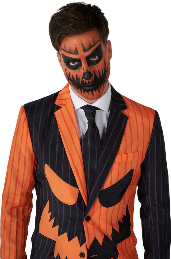 Costume de citrouille | Jack-O Pinstripe Noir Oranje Zwart | Homme | Taille  56-58 |... | bol.com