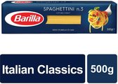 Barilla Durum wheat Pasta Spaghettini No.3 500gr 2 X 500
