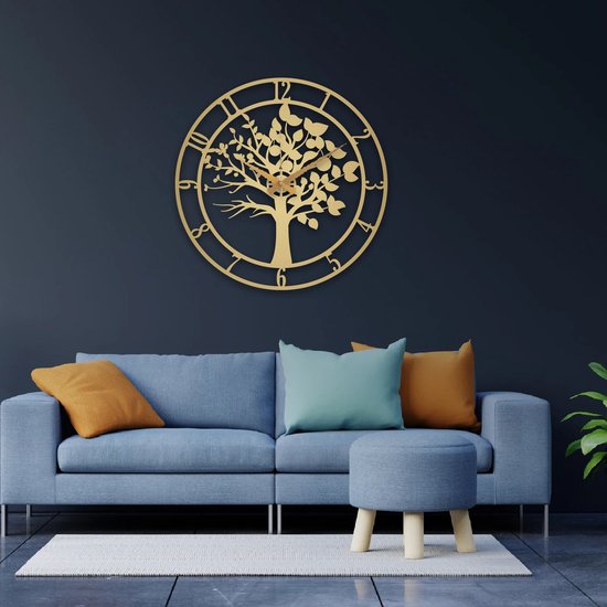 3D Wanddecoratie, Koi Vis Decor Klok met LED-licht