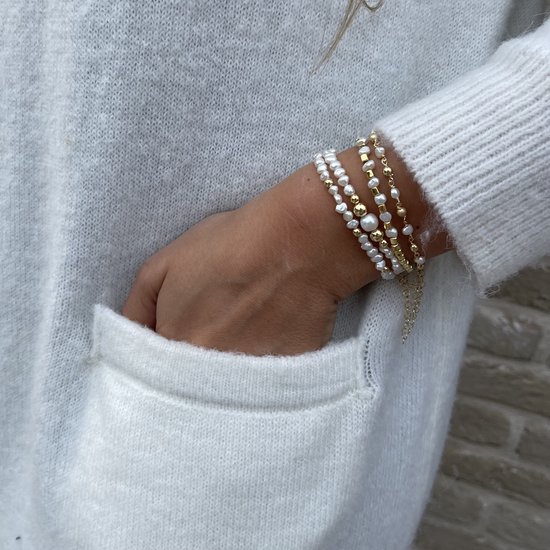 RIVA Tennis-Armband In Weißgold Vergoldet – Mit Ovalem Zirkonia-Stein, 18 Cm, Nickelfrei