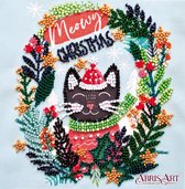 Abris Art Meow Christmas Kralen borduurpakket