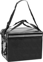 CityBAG - Zwarte draagbare koelkast 76 liter 50x39x39cm, isothermische tas, rugzak voor picknick, camping, strand, voedselbezorging op de motor of fiets