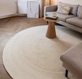 Tapis rond en laine Gapo blanc - Rond 220 Ø - (XL)