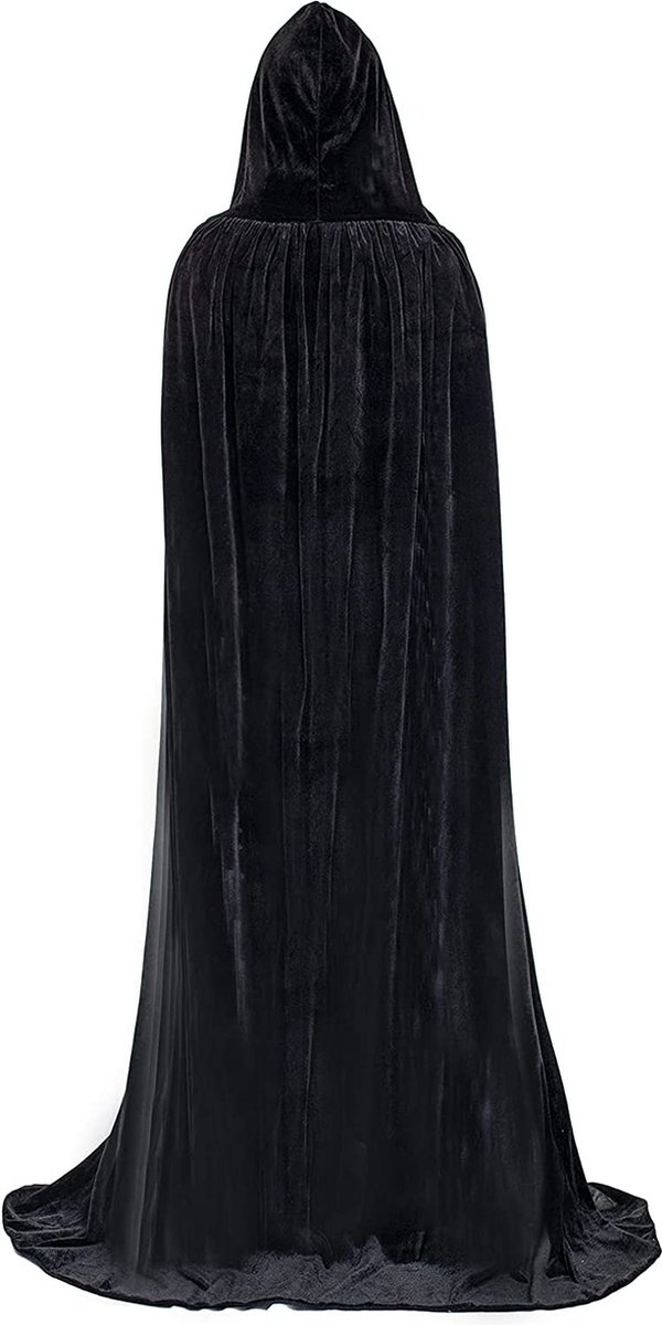 Extra Lange - Cosplay Mantel - Met Capuchon - Hooded Cape - Fluwelen