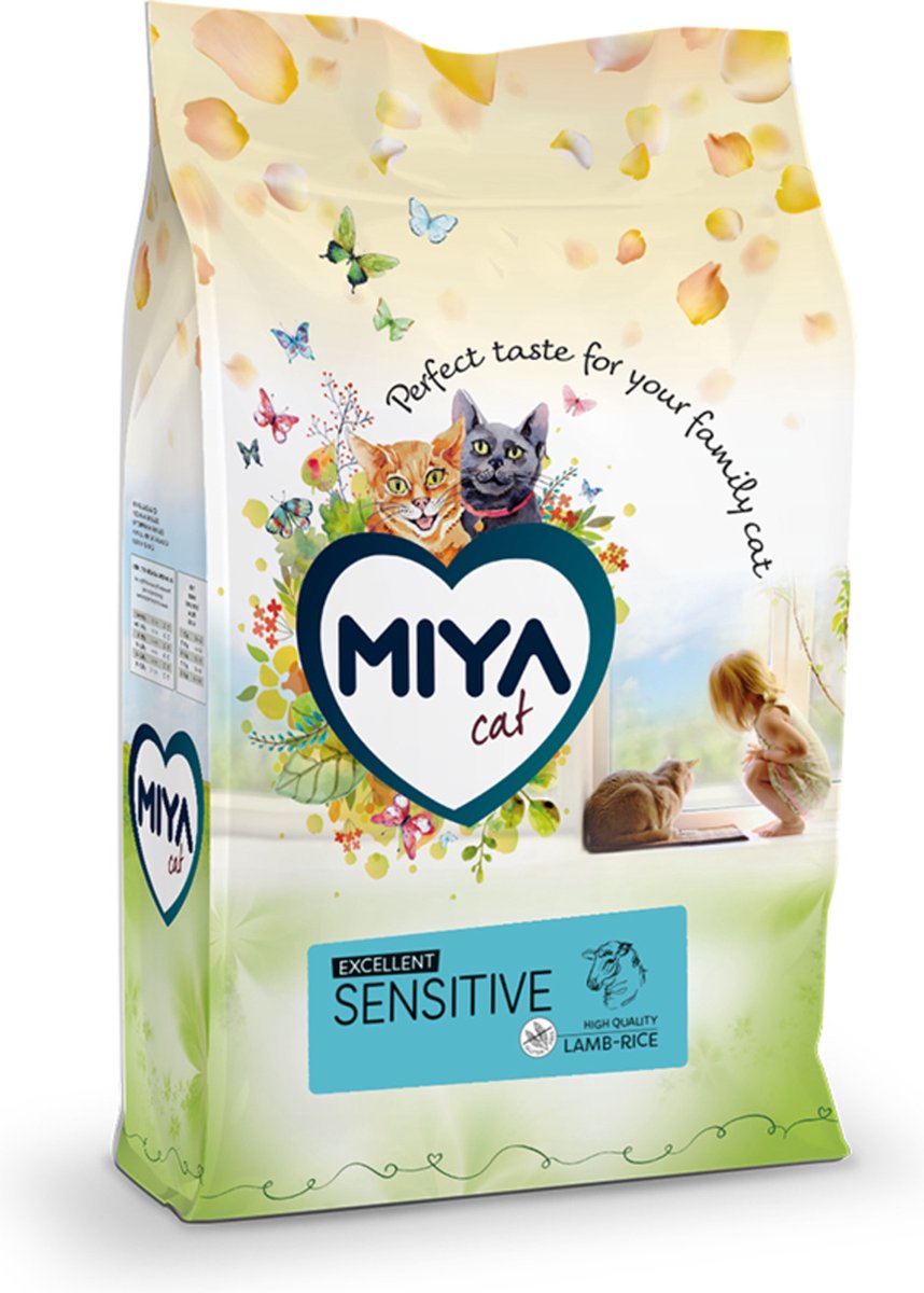 Yamipets Miya Excellent Cat Sensitive Lam&Rijst - Kattenvoer - 2.5 kg Glutenvrij