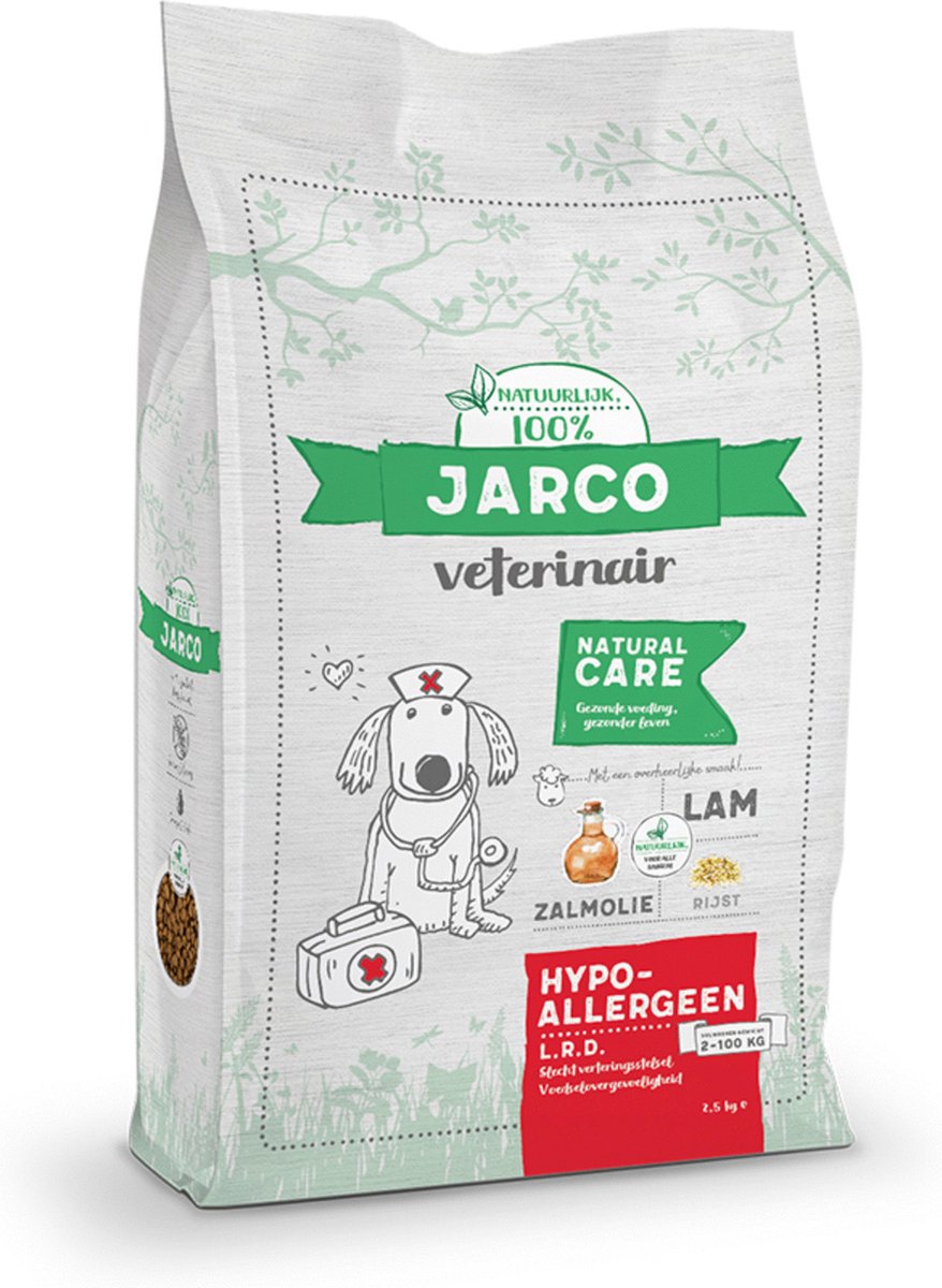 Jarco Jarco Dog Veterinair Hypoallergeen Lrd Lam - Hondenvoer - 2.5 kg