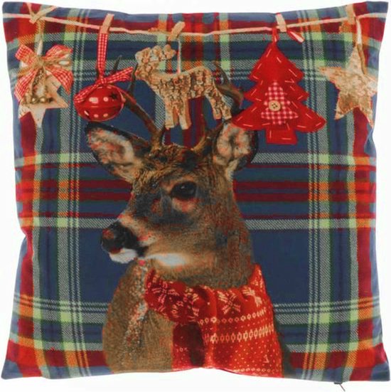Sierkussen - Kerst - Rendier - 45 x 45 cm