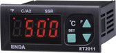 Enda ET2011-RT-230 PID Temperatuurregelaar Pt100 -100 tot +600 °C Relais 8 A, SSR (l x b x h) 71 x 77 x 35 mm