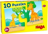 Haba Puzzle 10-en-1 Animaux Sauvages 2 pièces 2+