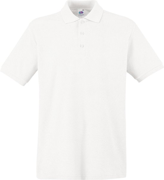 2-Pack maat XL wit polo shirt premium van katoen voor heren - Polo t-shirts voor heren