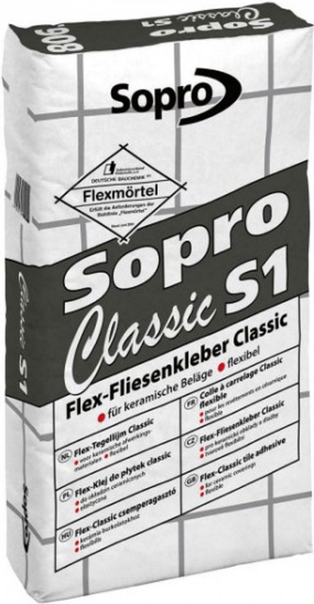 Sopro SC 608 Classic S1 Flexibele Tegellijm (Voor XL tegels)