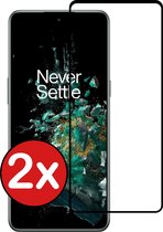 OnePlus 10T Protecteur d'écran en Glas trempé Tempered Glass Full Cover - OnePlus 10T Screen Protector Screen Cover - 2 PACK