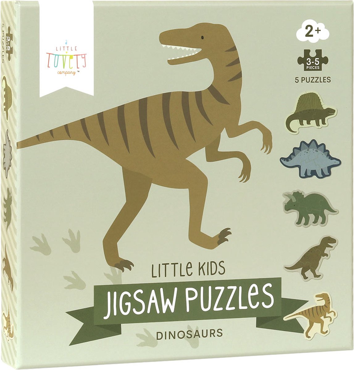 Premier puzzle : Dinosaures - tout-petit - enfant d'âge préscolaire - 5  pièces - A