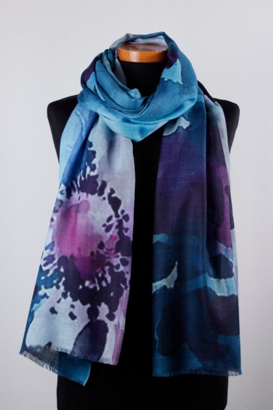 PashminaShine - Sjaal voor dames, zacht als kasjmier en licht als zijde, met paisley-patroon, damessjaal, pashmina, dames, pashmina, dames, pashmina, dames, kasjmier, Wit, XL