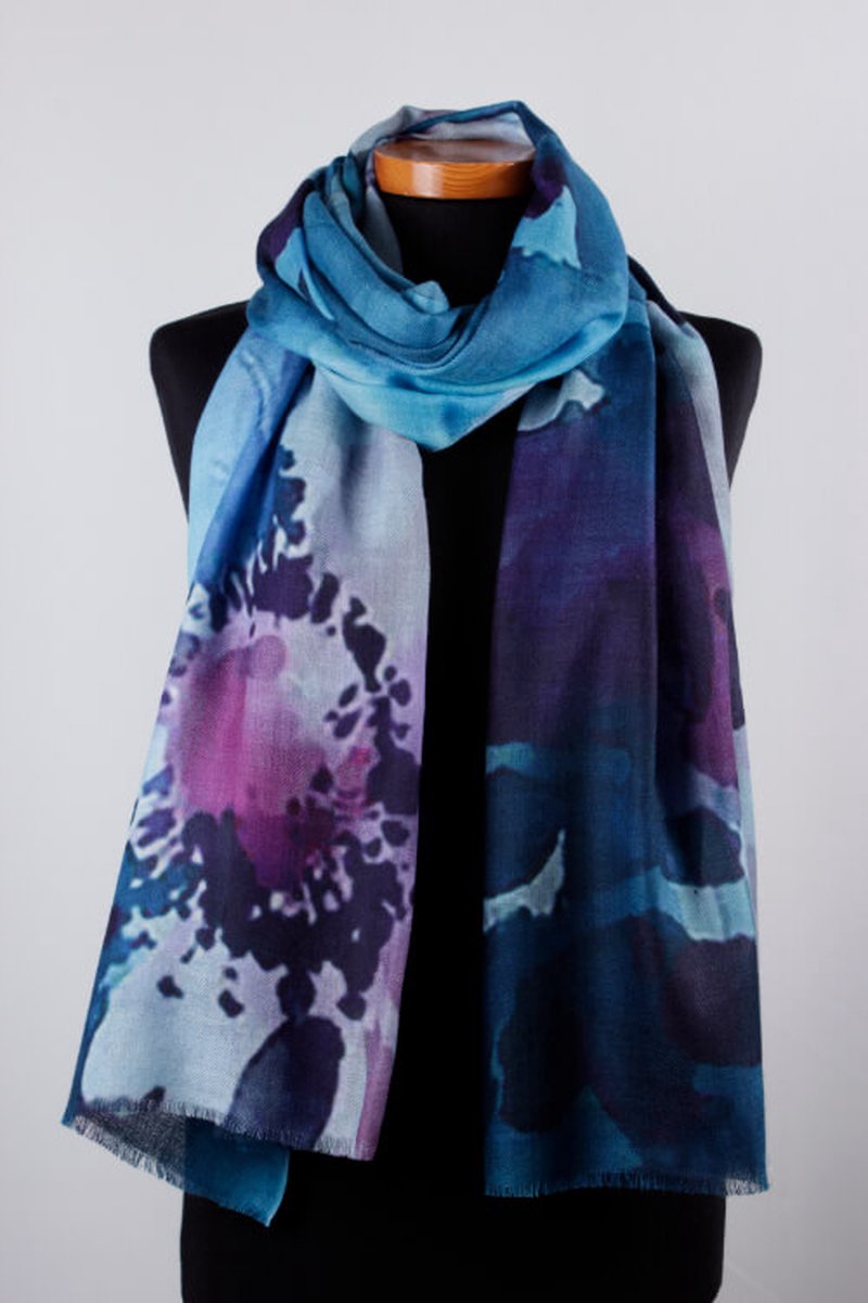 Cashmere sjaal Lente - Luxe sjaal - 75 x 200 cm