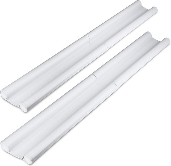 Rori Tochtstopper, magnetisch, voor deuren 90 cm, tochtstopper, teddy, grijze tochtstopper tegen tocht en lawaai, ronde draftstopper, verschillende maten en kleuren