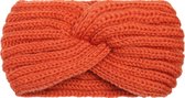Hoofdband - Gebreid - Gebreide hoofdband - Haarband - Winter - Oranje