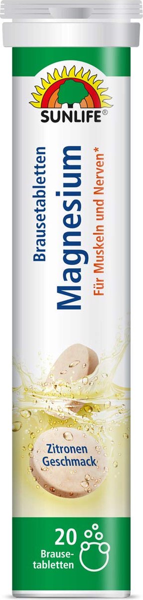 Goedkoopste Sunlife Magnesium bruistabletten 20tabs per buis